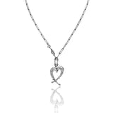 FAIRY CLAW HEART NECKLACE ( silver 925 ) (6618123370614)