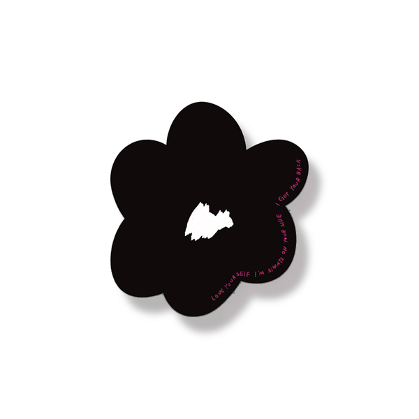 ブラックフラワースマホグリップ / griptok _ black flower tok