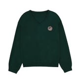memories emblem knit(deep green)