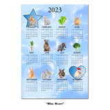 2023 ラビットカレンダーポスター/2023 RABBIT CALENDAR POSTER