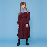 Trench One-piece [Wine Red] (6592084082806)