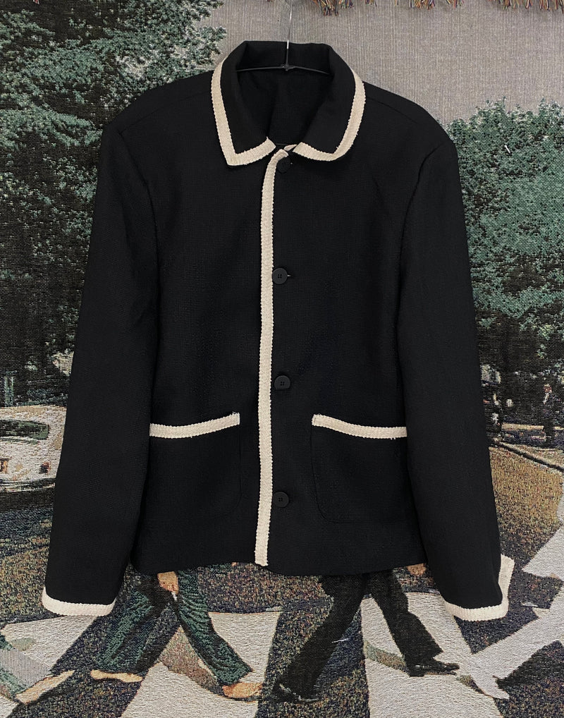 カラーツイードジャケット/Collar Tweed Jacket (2color)