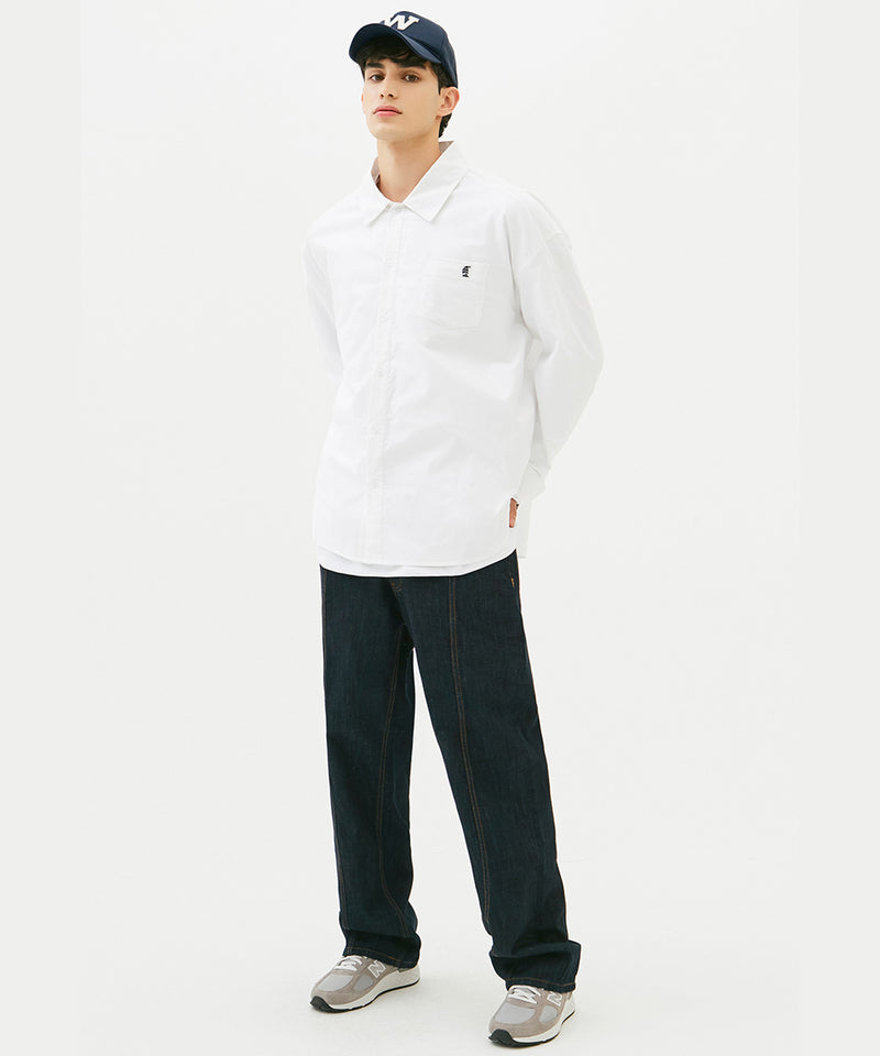 CITYBOY BOAT OXFORD OVERFIT SHIRT (WHITE) (6586503528566)