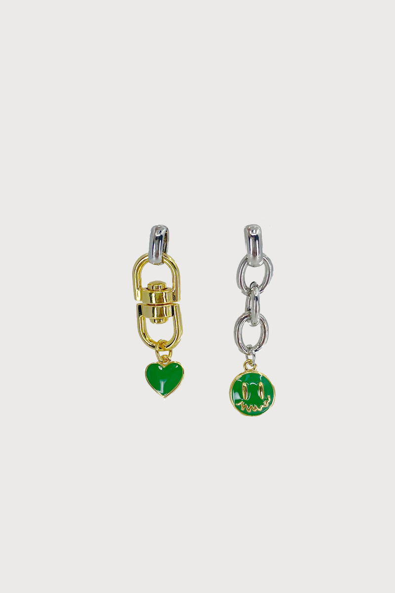 no.211ピアス / no.211 earring gold green