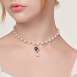SAPPHIRE HEART NECKLACE (4625860657270)