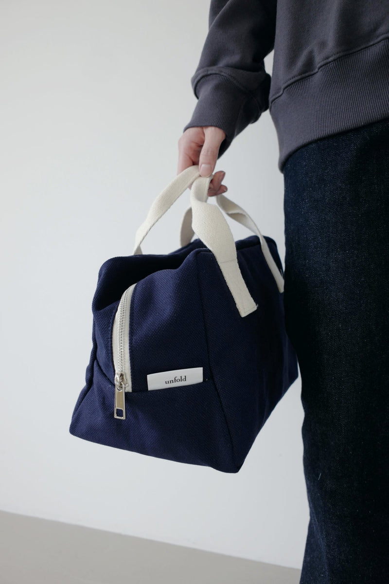 ボストンバッグ - ラージ / boston bag (navy) - Large