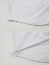 スリムクロップUネックTシャツ (5color)