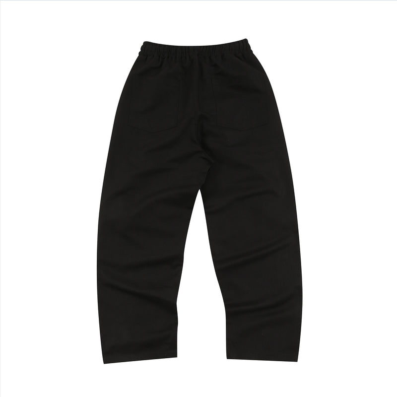 Linen Two-tuck Balloon Pants (BLACK) (6571145560182)