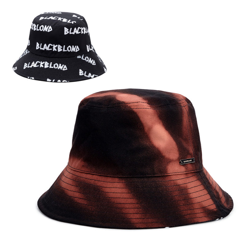 ホライゾン ブリーチ リバーシブル プレート バケットハット / BBD Horizon Bleached Reversible Plate Bucket Hat (Black)