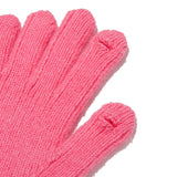 CHERRY HOLIDAY KNIT FINGER HOLE GLOVES [PINK]