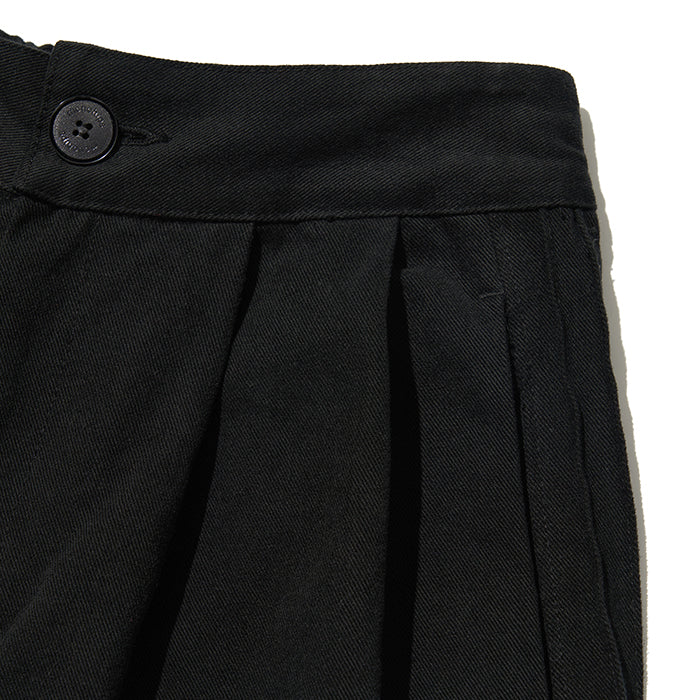 Side wrinkle pants [black] (6609538449526)