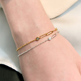 リンクハーフチェーンブレスレット / link half chain bracelet