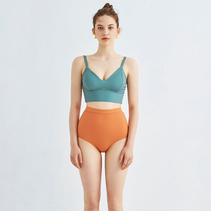 キャロティシンプルハイウエストビキニ / Carroty Simple High Waist Bikini