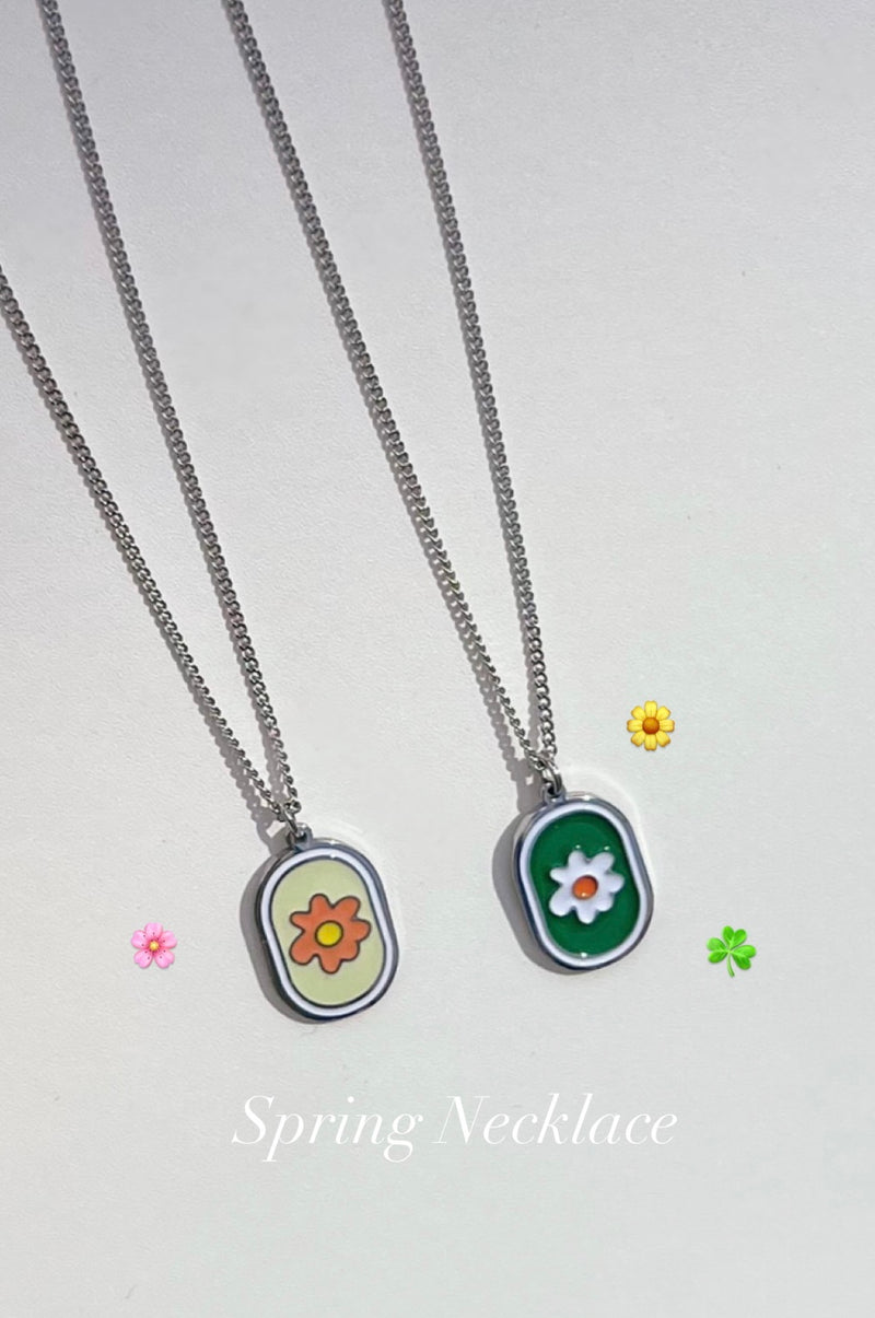 スプリングフラワーネックレス / Spring Flower Necklace (2 colors)