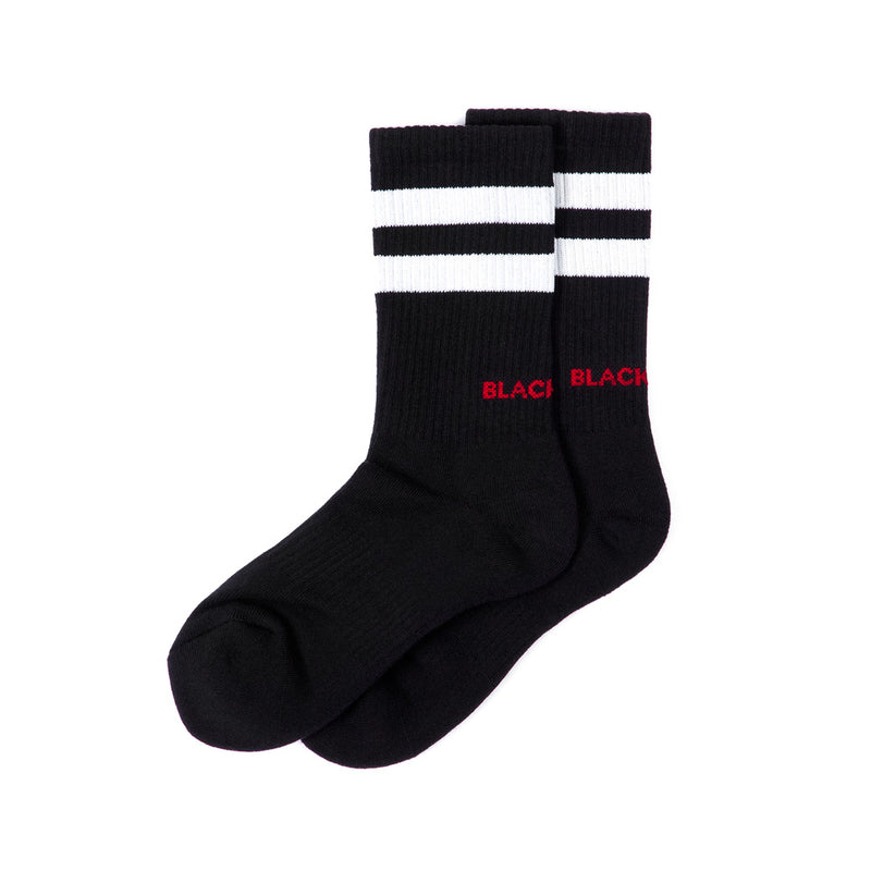 BBD Logo Stretch Cotton Socks (Black) (6607644196982)