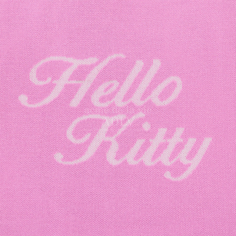acme de la vie / Sanrio HELLO KITTY KNIT BAG PINK