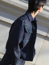 リラップノンフェードデニムステッチジャケット/Rerap Non Fade Denim Stitch Jacket (2color)