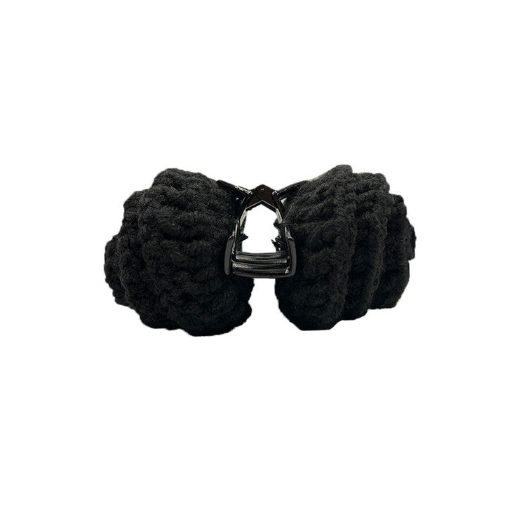Knit Bud Hair Clip_Bold (black)