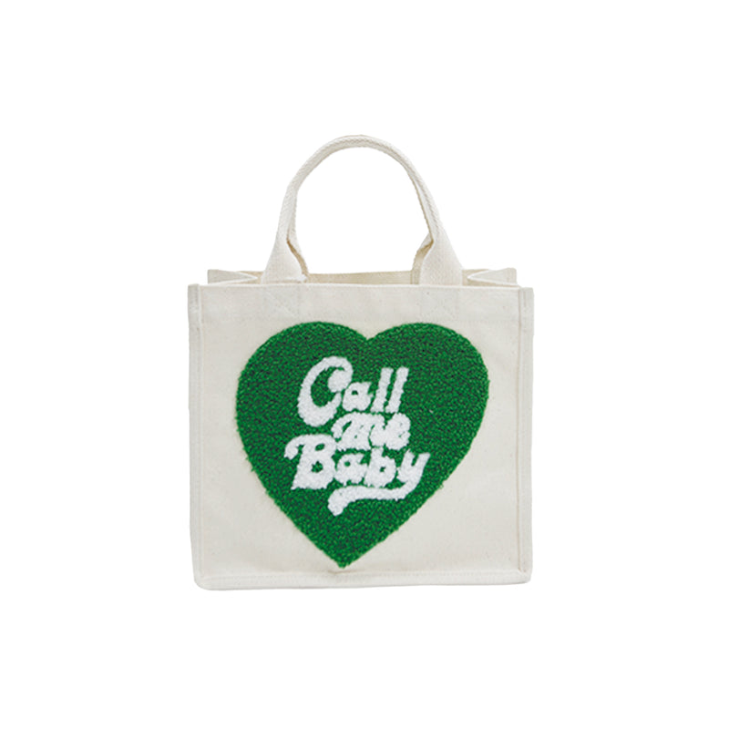 [Call me baby] Baby Mini Tote (Green) / ベビーミニトートバッグ _ Green (6626777596022)
