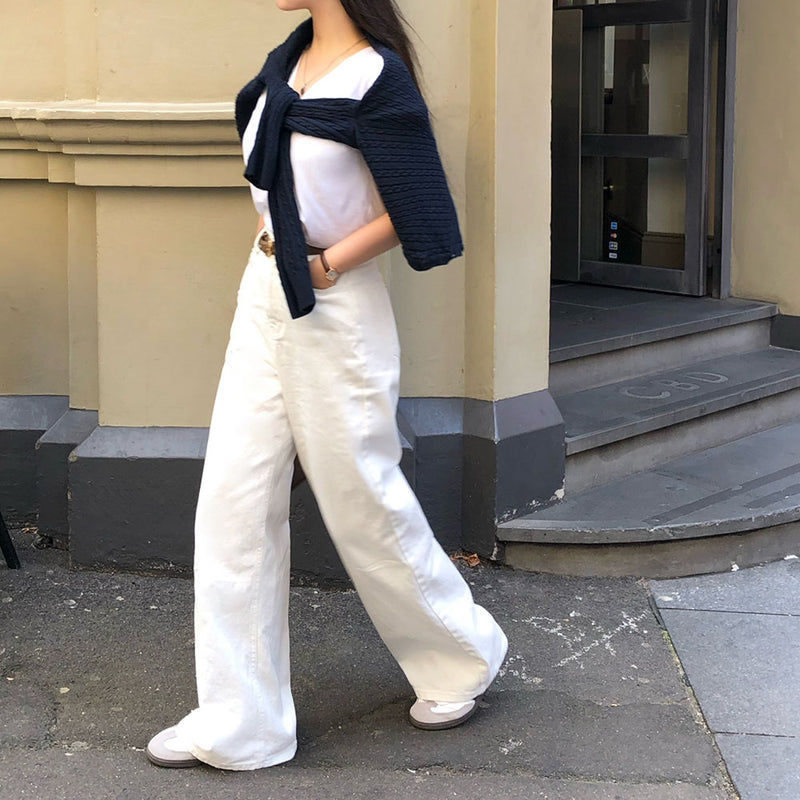 [BELLIDE MADE] All-Day Basic Cotton Wide Pants
