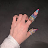 BTS着用！レインボーカラーツインクブリングリング / Wear BTS! Rainbow Color Twinkle Bling Ring (6648162844790)
