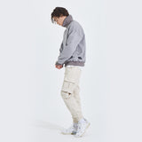 Premium Cotton Span Jogger Pants (CREAM) (6552465309814)