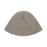 モノグラムラベルウールニットバケットハット/Monogram Label Wool Knit Bucket Hat Mocha