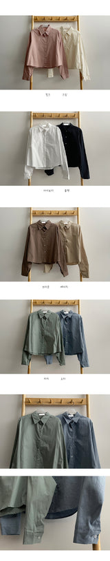 ハニハーフクロップシャツ / Hani half Crop Shirt