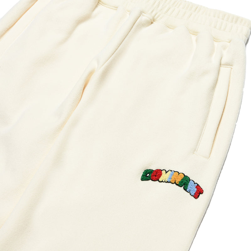 レインボー エンブロイド フリースジョガーパンツ / Rainbow embroidered fleece jogger pants (4594048794742)