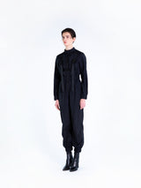 テッチウェア ストラップ ジャンプスーツ ブラック/ techwear strap jumpsuit black (4437322039414)