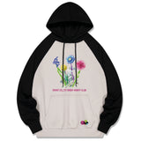 Motion Flower leglan hoodie