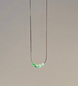 カラージェムストーンネックレス/Color Gemstone Necklace (2 colors)