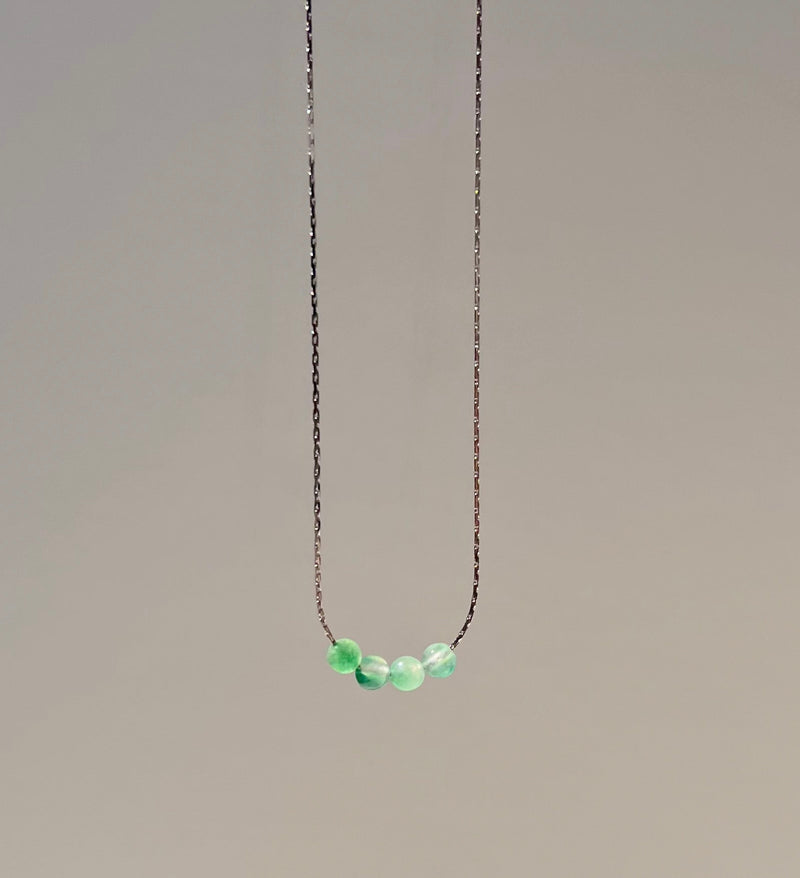 カラージェムストーンネックレス/Color Gemstone Necklace (2 colors)
