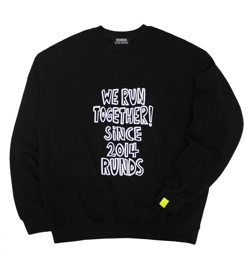 slogan sweatshirt (black) (6640231809142)
