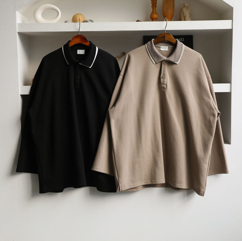 ウノフォンディーカラーTシャツ / Uno Fondy W Collar T Shirt (2color) (6686023024758)
