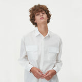 TWO POCKET HIDDEN BUTTONS SHIRTS_IVORY (6612825964662)