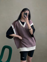 Other Jacquard Knit Vest (2color) (6615947018358)
