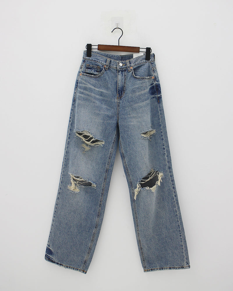 no.5122 リップドジーンズワイドパンツ / no.5122 Ripped Jeans Wide Pants