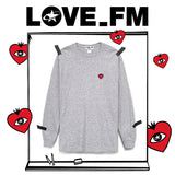 LOVE FM LONG SLEEVE sports grey (6570280714358)