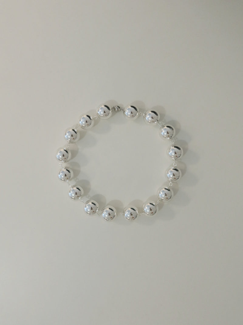 ボールドボールネックレス / bold ball necklace - silver