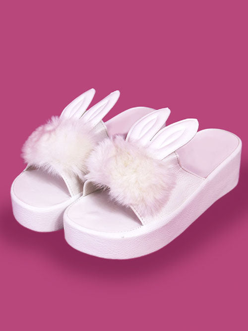 ベイビーラビットスリッパ/baby rabbit slippers (6cm)