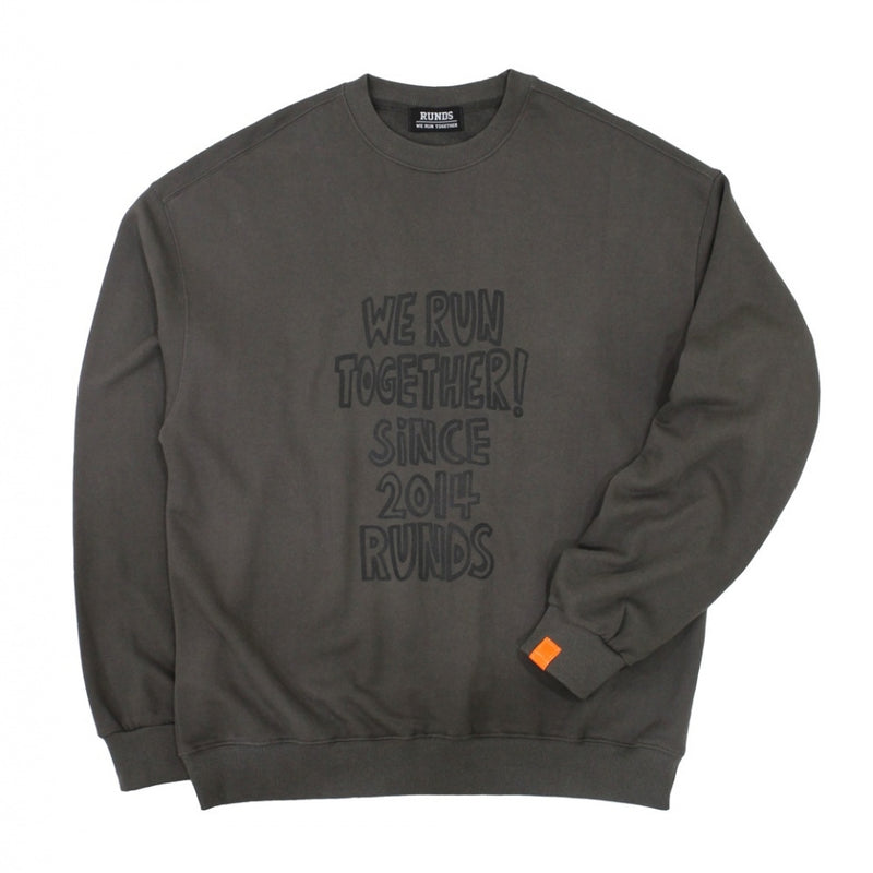 slogan sweatshirt (charcoal) (6640235577462)