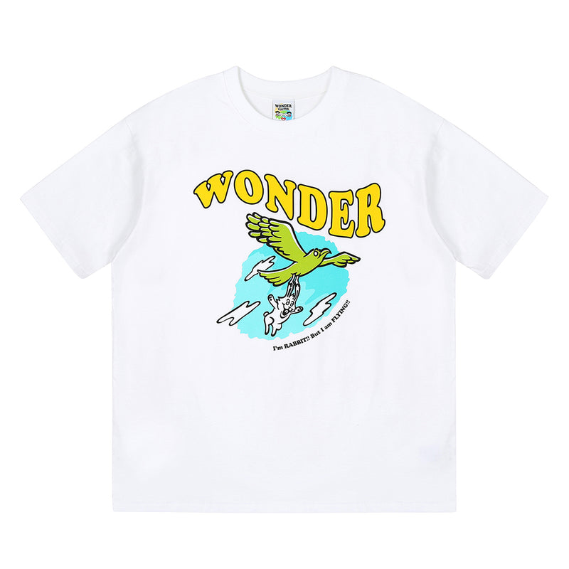 フライングラビットTシャツ / Flying rabbit T-shirt (4473288065142)