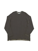 VINTAGE P. DYEING CUT-OUT BOX TEE (Brown) / ヴィンテージP.ダイイングカットアウトボックスTシャツ