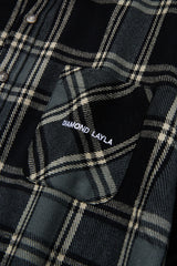 タータンプレイドチェックシャツ/Tartan Plaid Check Shirt S109 Navy