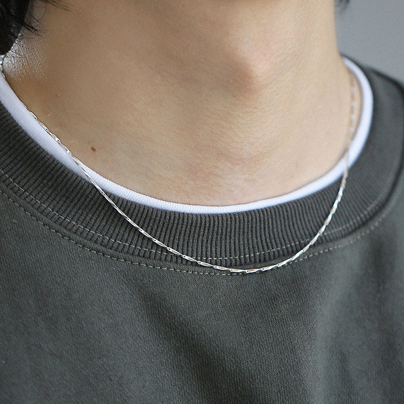 ニードルチェーンネックレス/Needle chain necklace (925 silver)
