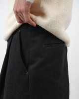 ポスコットンツイルワイドパンツ/pos cotton twill wide pants 4color