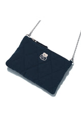 Quiliting 2Way Mini Pouch_Navy (6678720774262)
