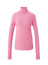 メリノウール16ガゼ プルオーバーニット/Merino wool 16gaze pullover knitwear - Cherry pink