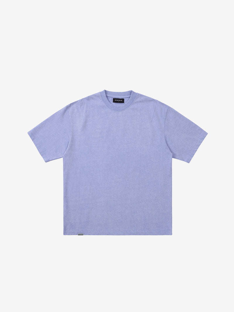 Classic Cotton T-Shirt - Washed Lavender (6692052729974)
